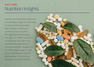 An excerpt of the vitamin section of the report